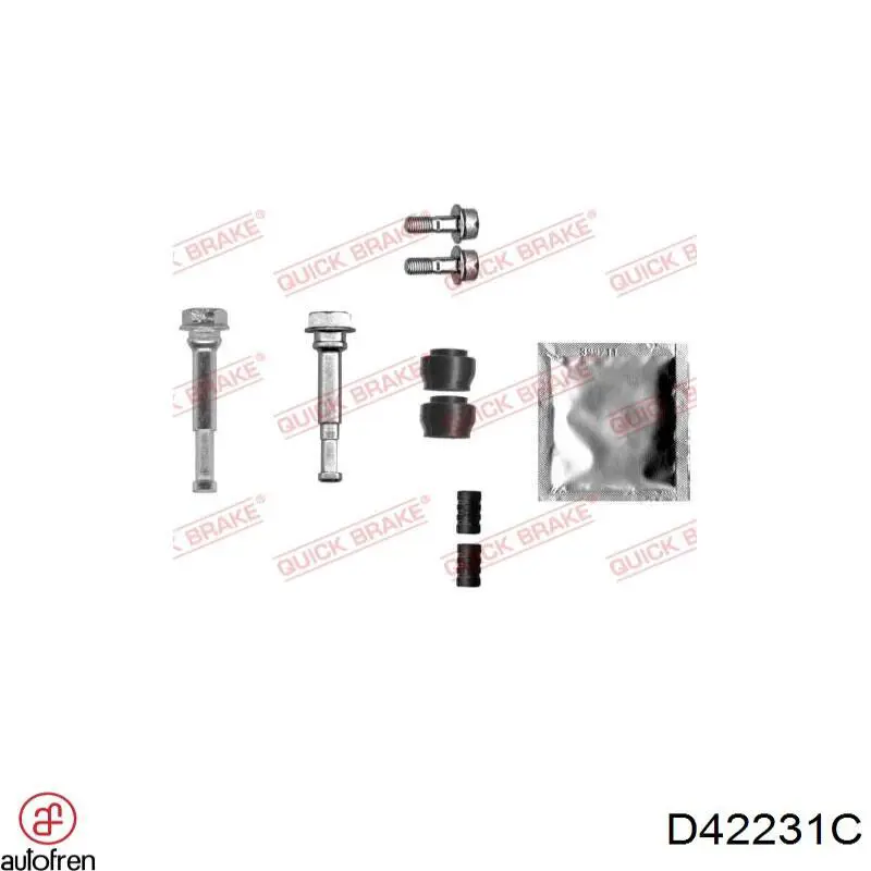 Ремкомплект супорту гальмівного переднього Q-fix Q0940297 ціна, від 13.19 USD