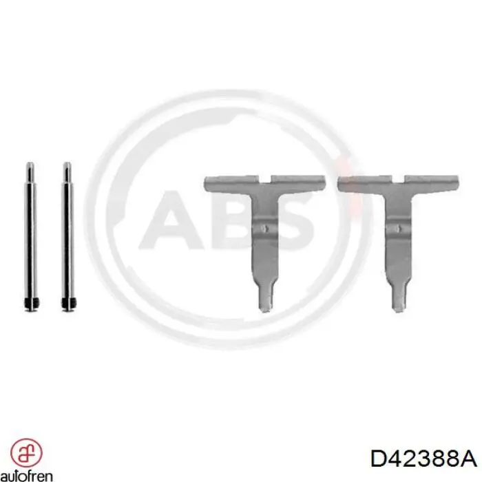 Ремкомплект гальмівних колодок Autofren D42388A ціна, від 3.71 USD