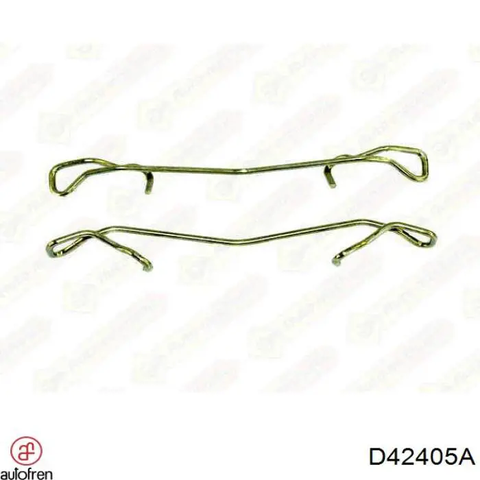 Купити D35033233 Mazda Комплект пружинок кріплення дискових колодок, передніх