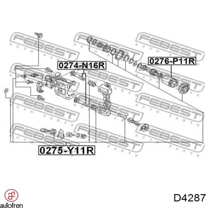 Купити 441206J025 Nissan/Infiniti Супорт гальмівного, заднього