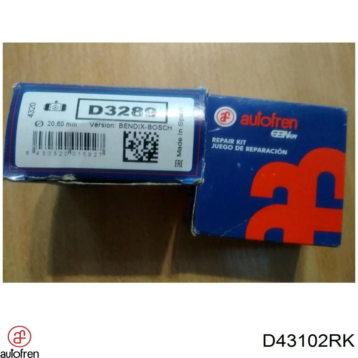 D43102RK Autofren Ремкомплект заднього гальмівного супорта