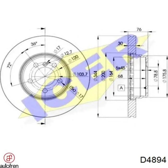 Ремкомплект супорту гальмівного заднього Autofren D4894 ціна, від 6.13 USD