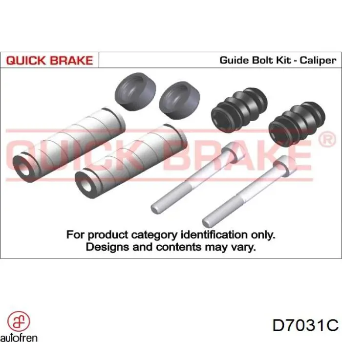 Ремкомплект супорту гальмівного переднього Quick Brake 1131321 ціна, від 6.72 USD