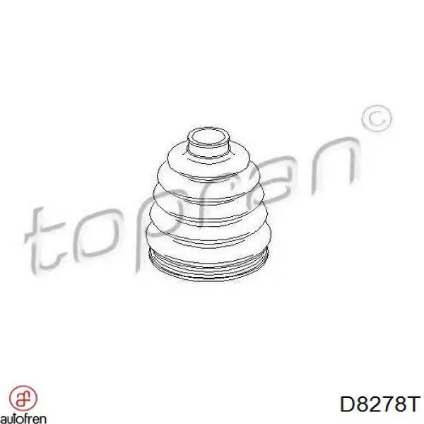 Купити D8278T Autofren Пильник шарніра приводу