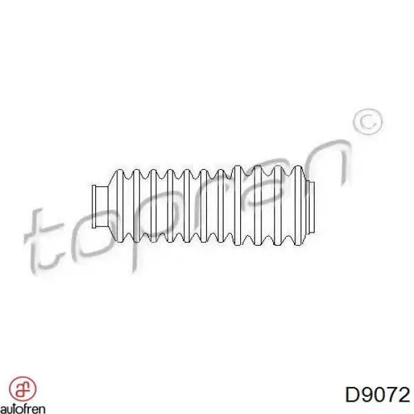 Пильник рульового механізму/рейки D9072 Autofren