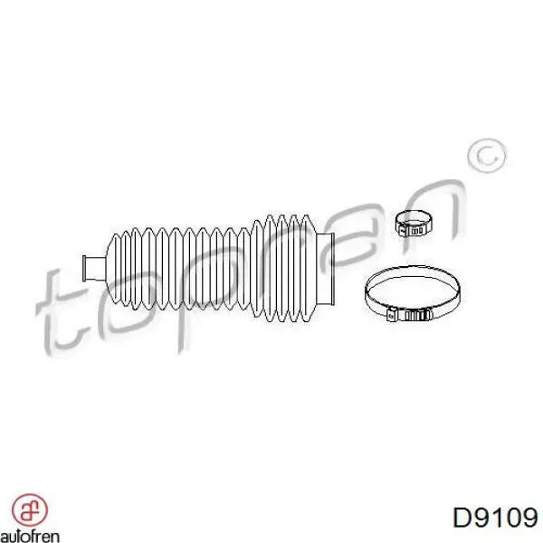 Пильник рульового механізму/рейки, правий D9109 Autofren