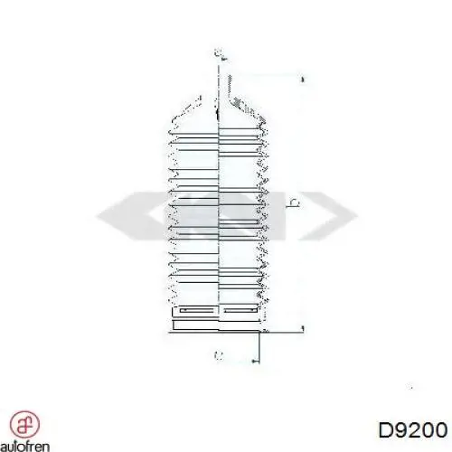 Пильник рульової тяги Autofren D9200 ціна, від 5.65 USD