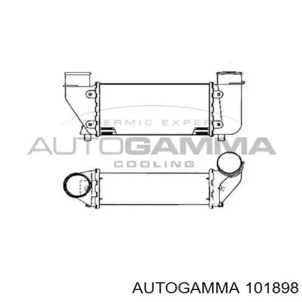 Охолоджувач наддувочного повітря на Fiat Croma I 154