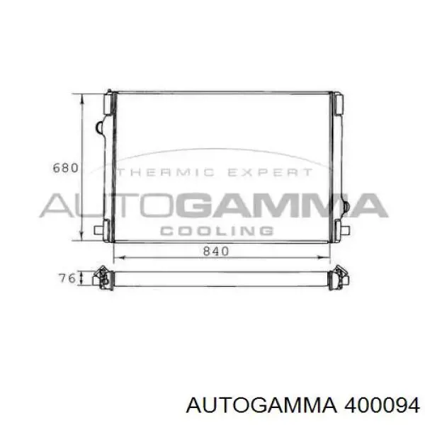 8602060 Volvo Радіатор охолодження двигуна
