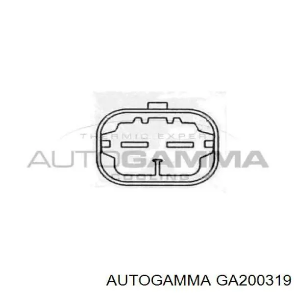 GA200319 Autogamma дифузор радіатора охолодження, в зборі з двигуном і крильчаткою