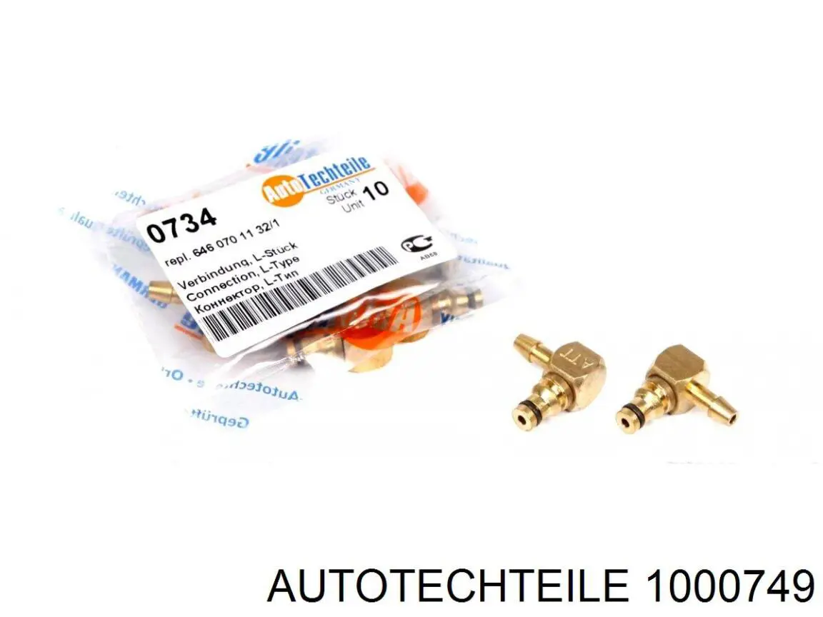 1000749 Autotechteile Трубка паливна, зворотня від форсунок