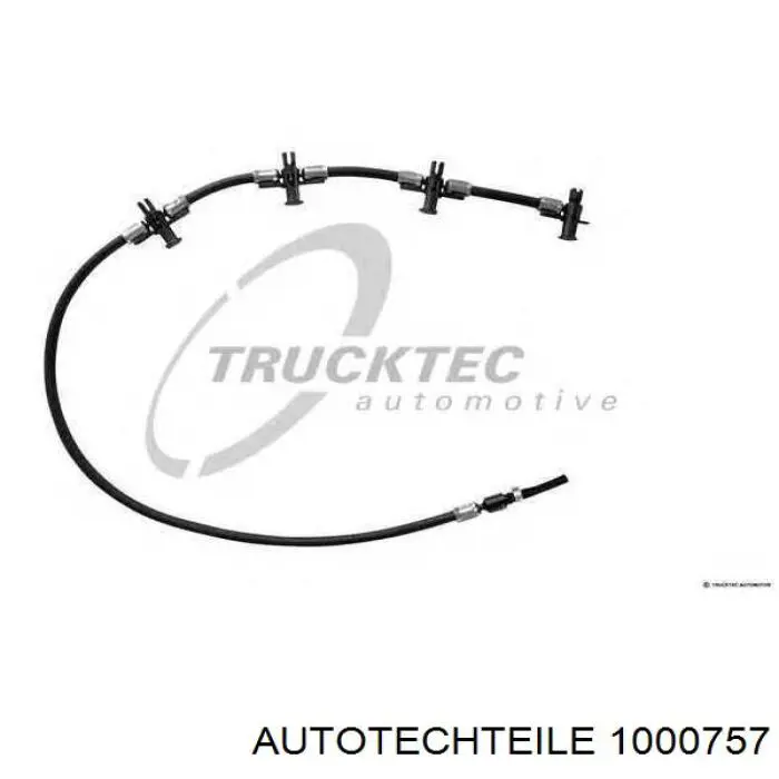 1000757 Autotechteile Трубка паливна, зворотня від форсунок