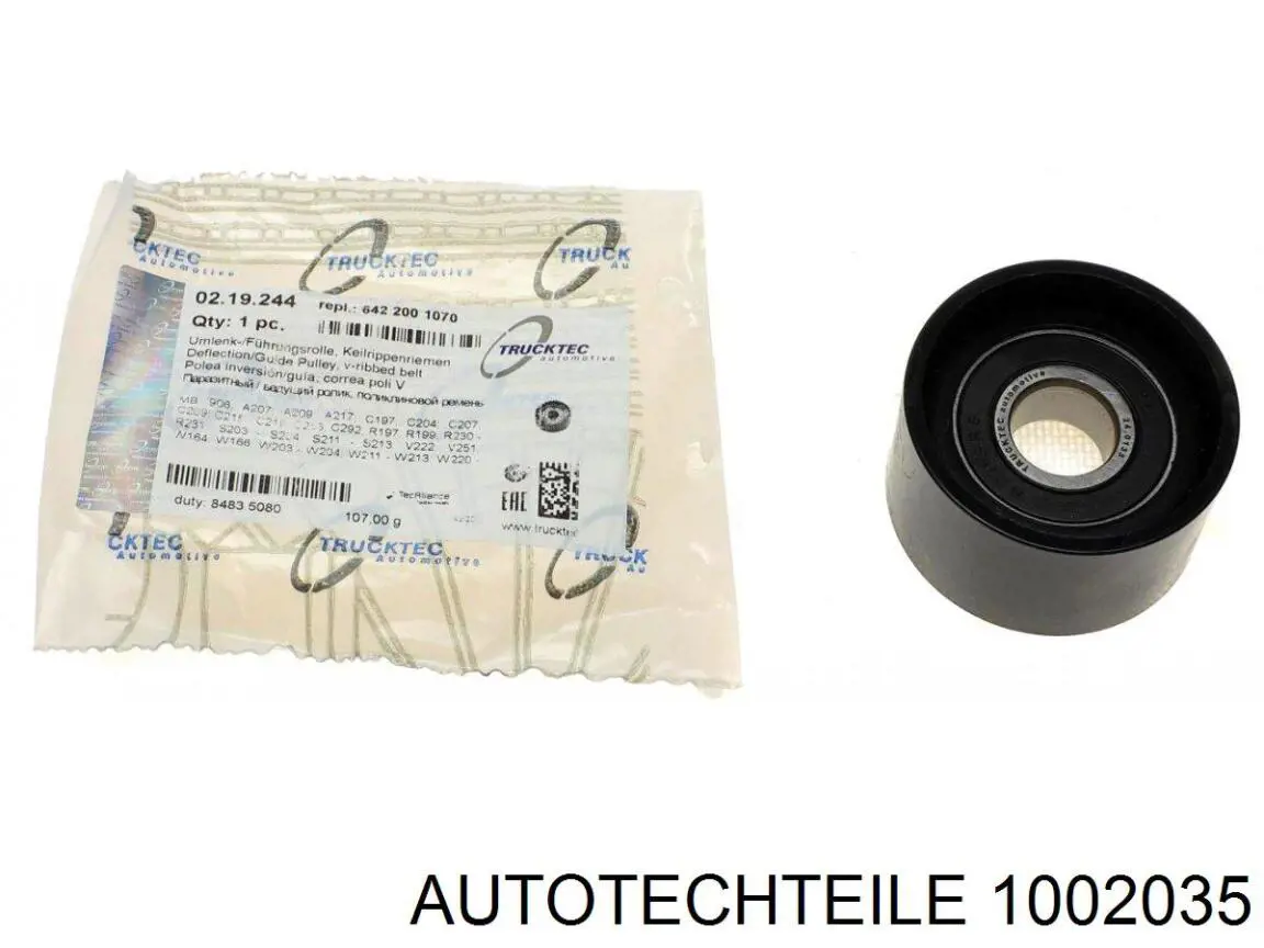Ролик приводного ременя, паразитний Autotechteile 1002035 ціна, від 7.72 USD