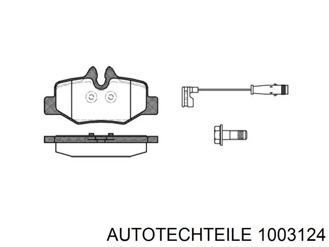 Купити 1003124 Autotechteile Подушка стабілізатора передня