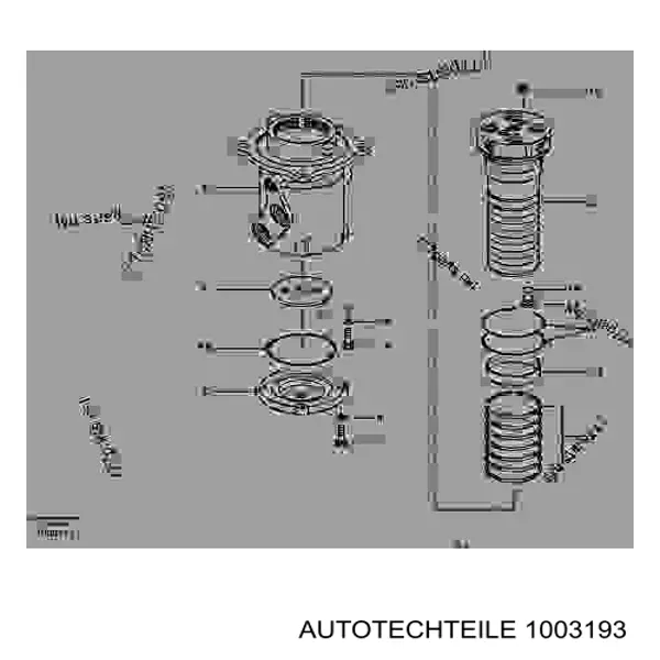 1003193 Autotechteile проставка (гумове кільце пружини задньої, верхня)