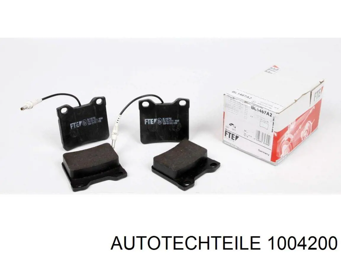 Задні гальмівні колодки Autotechteile 1004200 ціна, від 10.59 USD