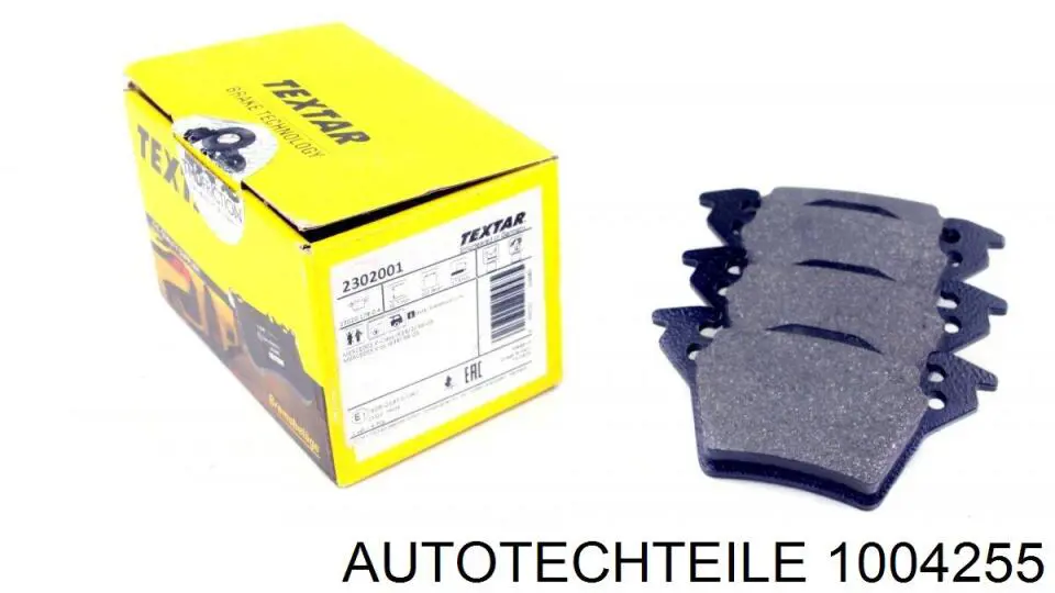 1004255 Autotechteile Колодки гальмівні задні, дискові