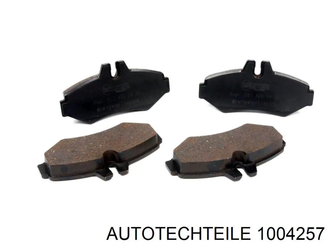 Задні гальмівні колодки Autotechteile 1004257 ціна, від 13.95 USD