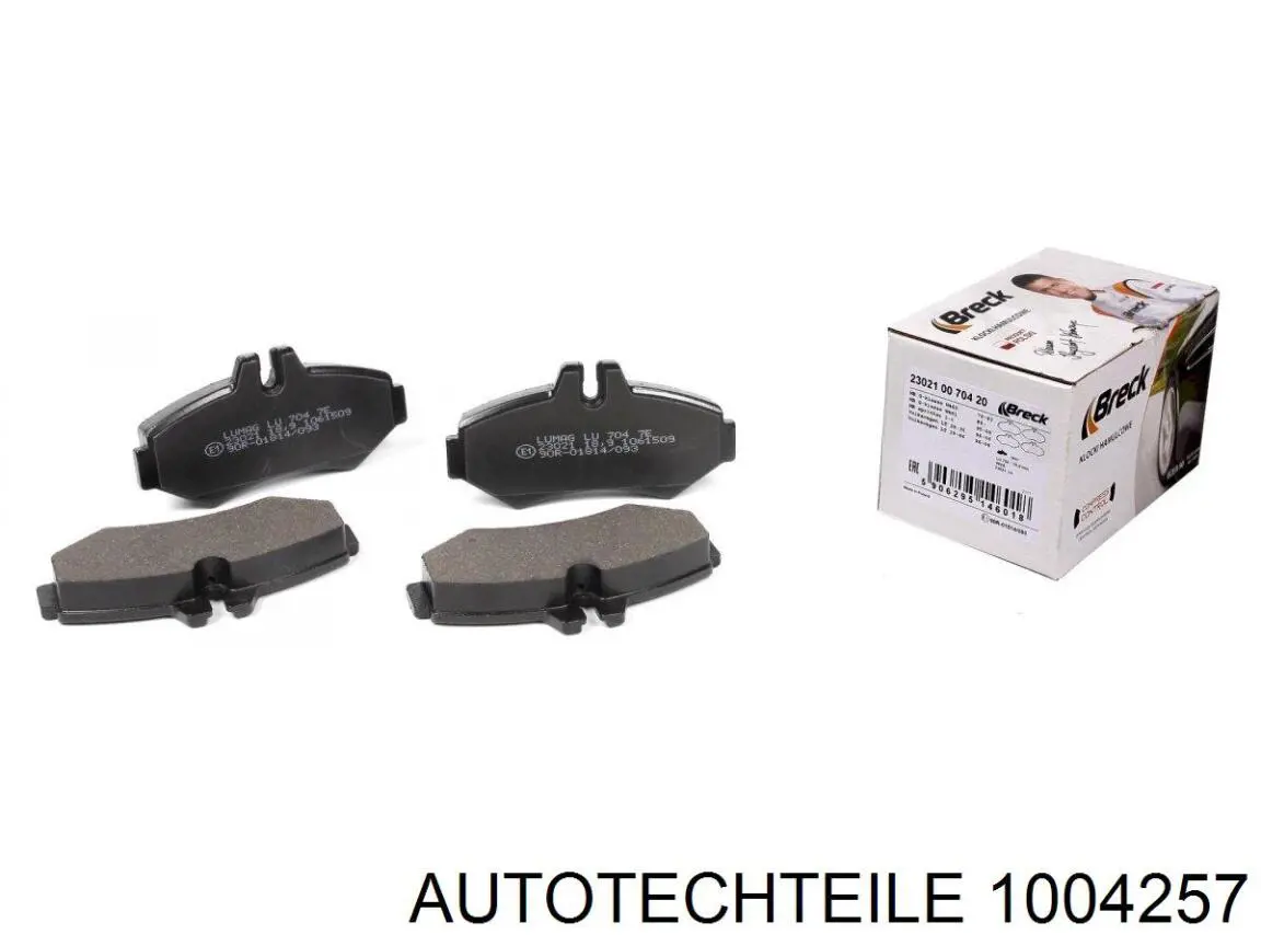Купити 1004257 Autotechteile Задні колодки