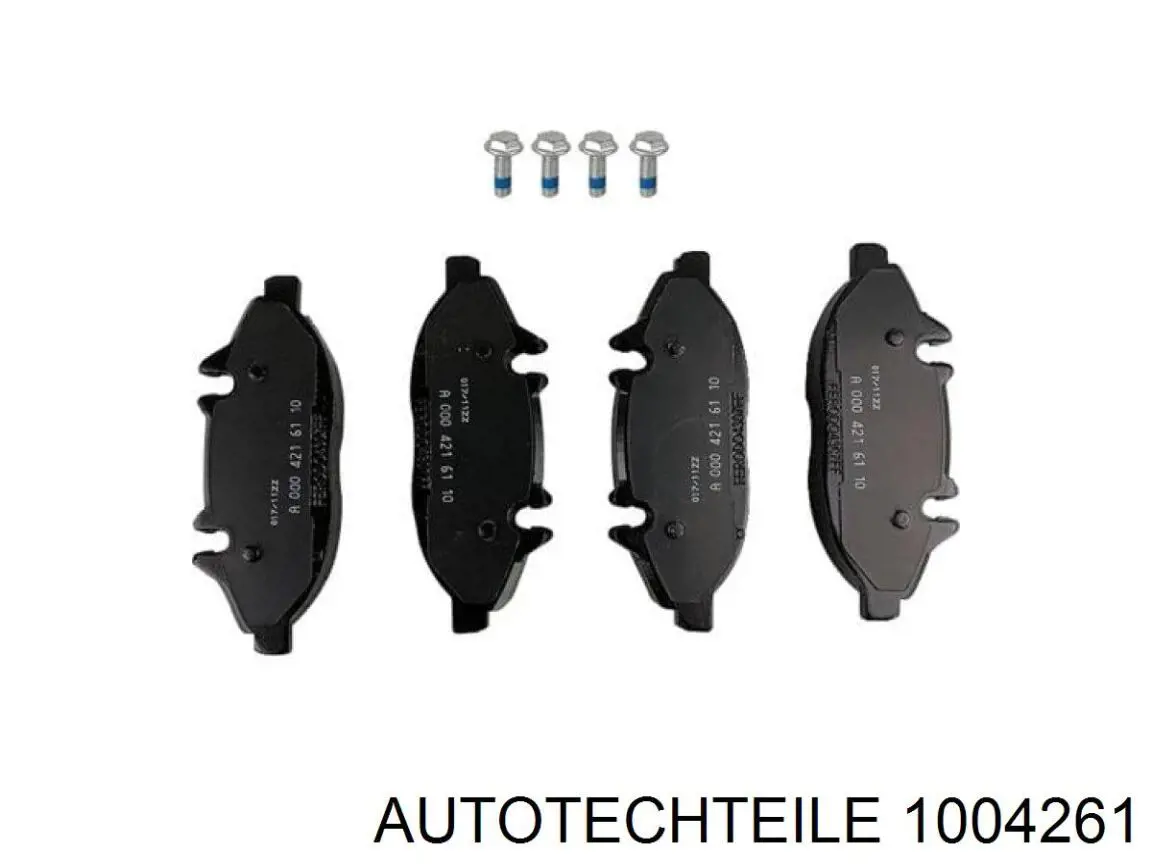 Купити 1004261 Autotechteile Колодки гальмівні передні, дискові