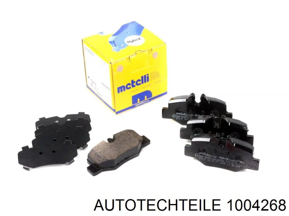 1004268 Autotechteile Колодки гальмівні задні, дискові