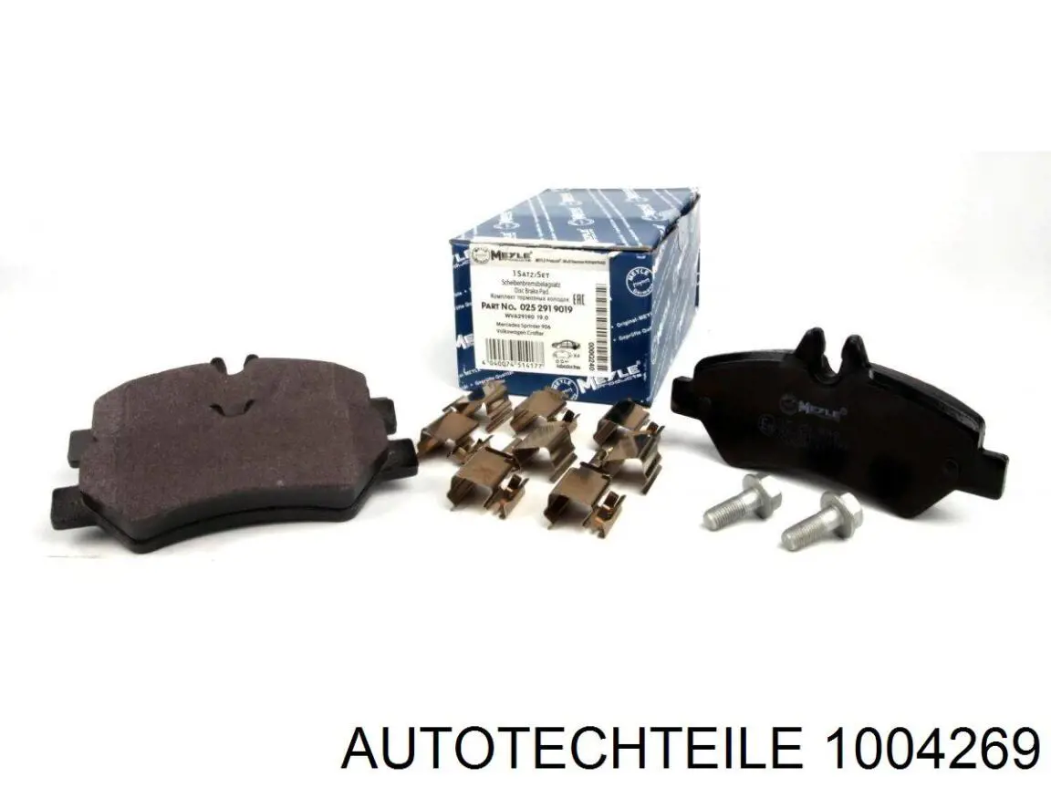 Задні гальмівні колодки Autotechteile 1004269 ціна, від 17.40 USD