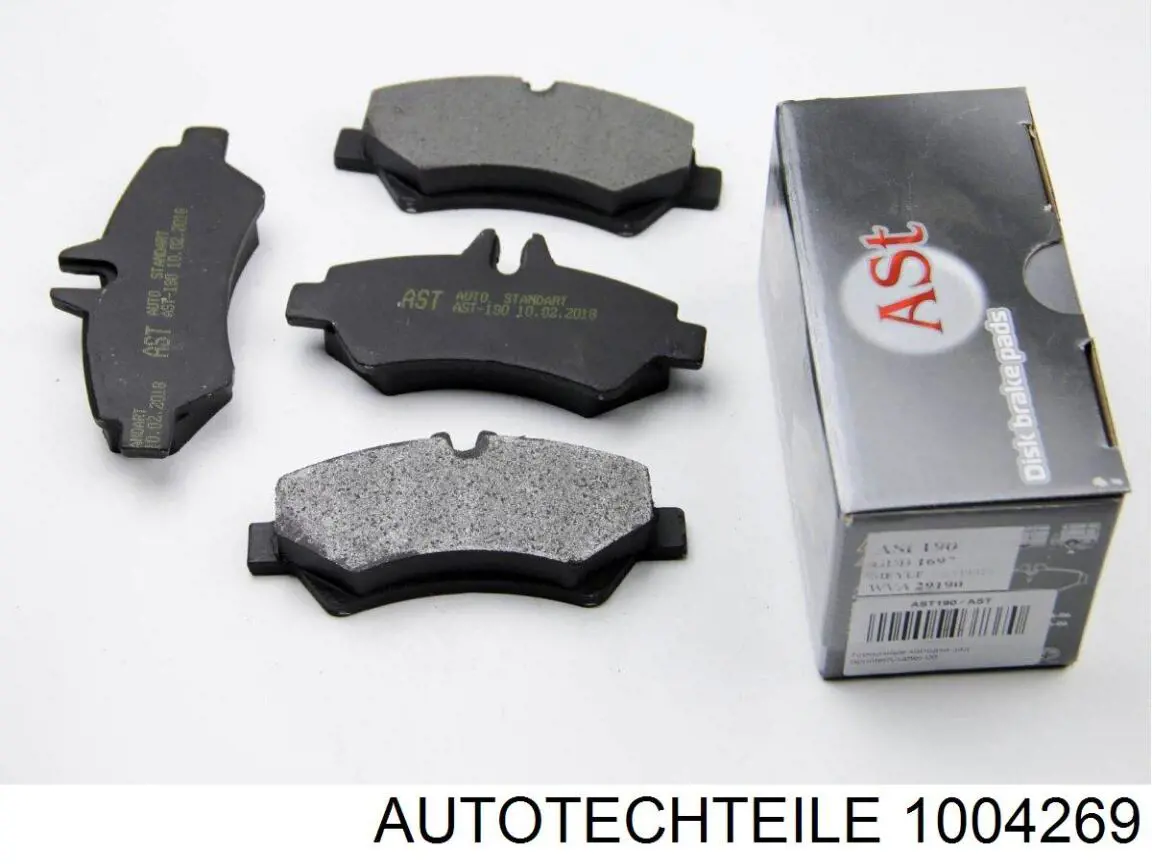 1004269 Autotechteile Колодки гальмівні задні, дискові