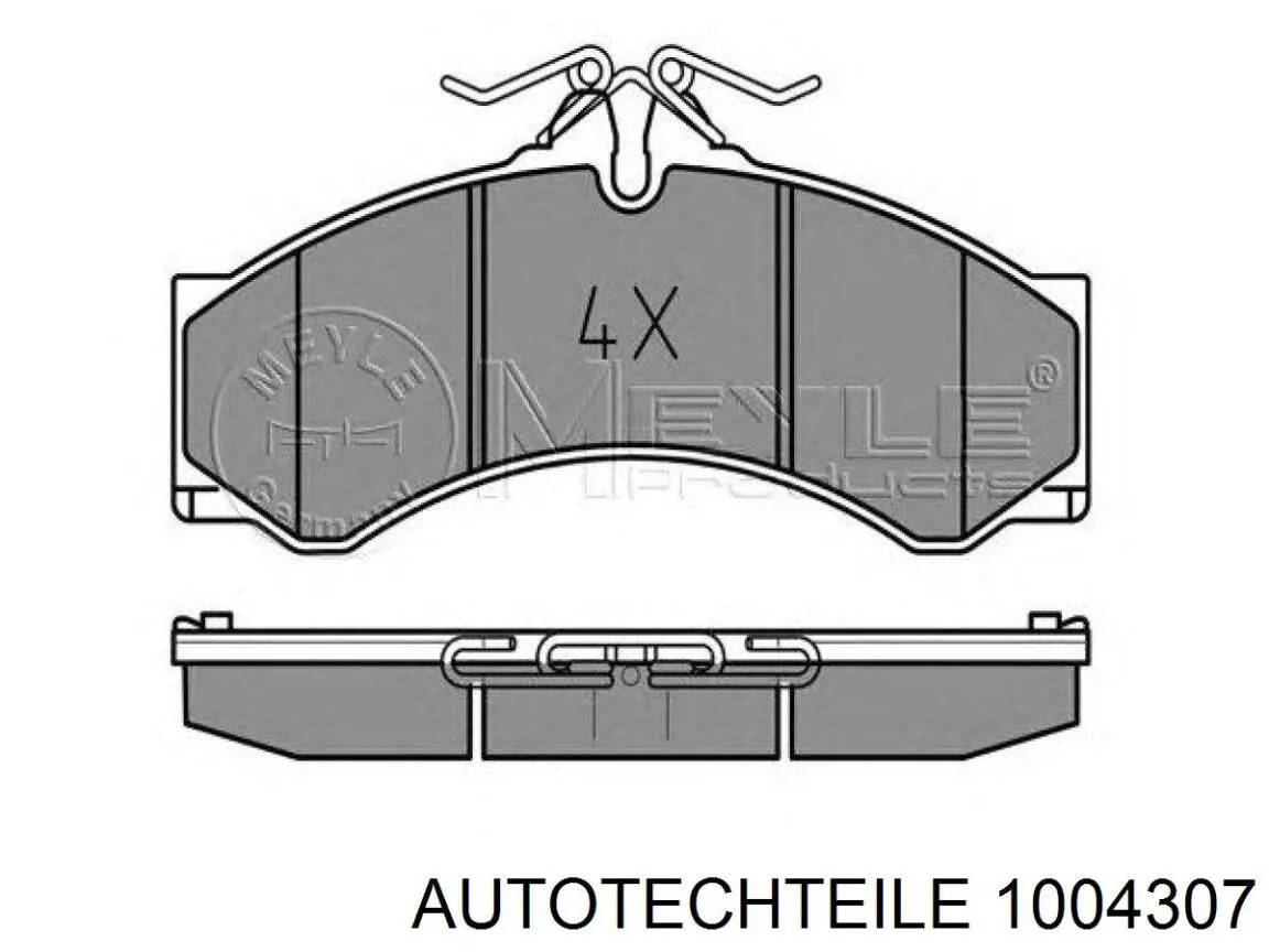 Колодки ручника 1004307 Autotechteile