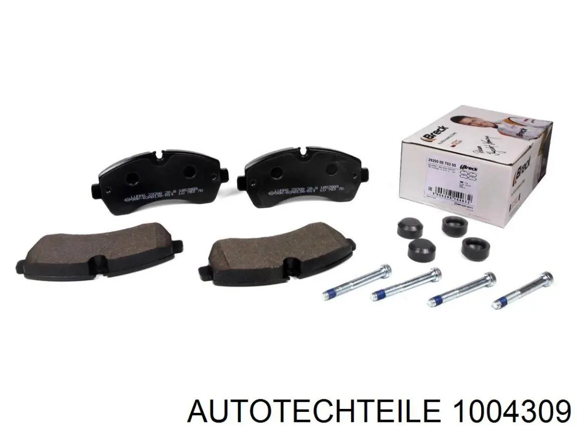 Передні тормозні колодки 1004309 Autotechteile
