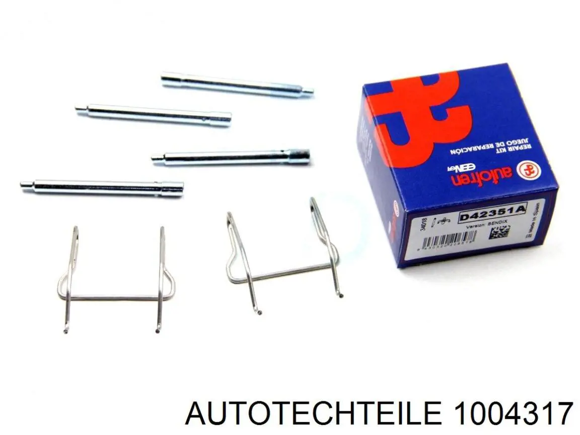 Ремкомплект задніх гальм 1004317 Autotechteile