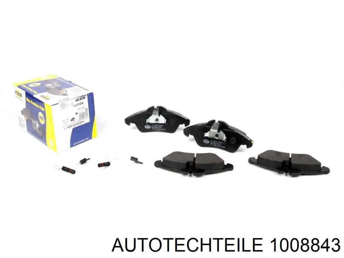 1008843 Autotechteile Бризговики крила