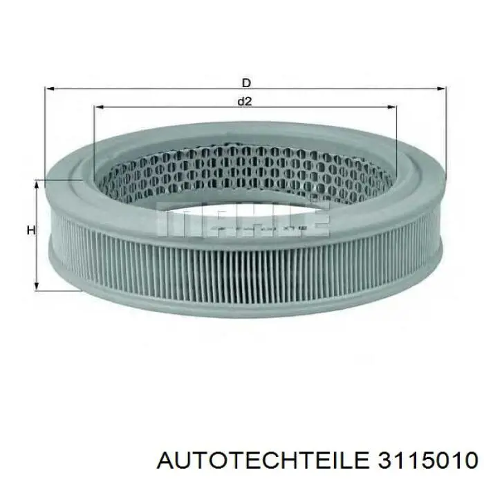 Масляний фільтр двигуна Autotechteile 3115010 ціна, від 4.48 USD