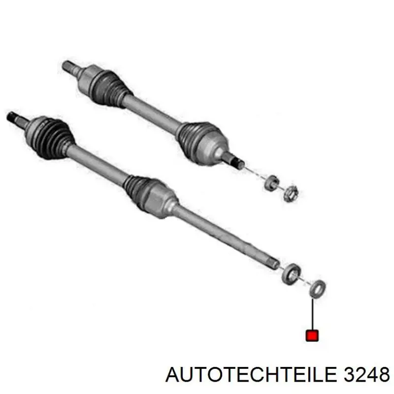 Болт/гайка кріплення 3248 Autotechteile