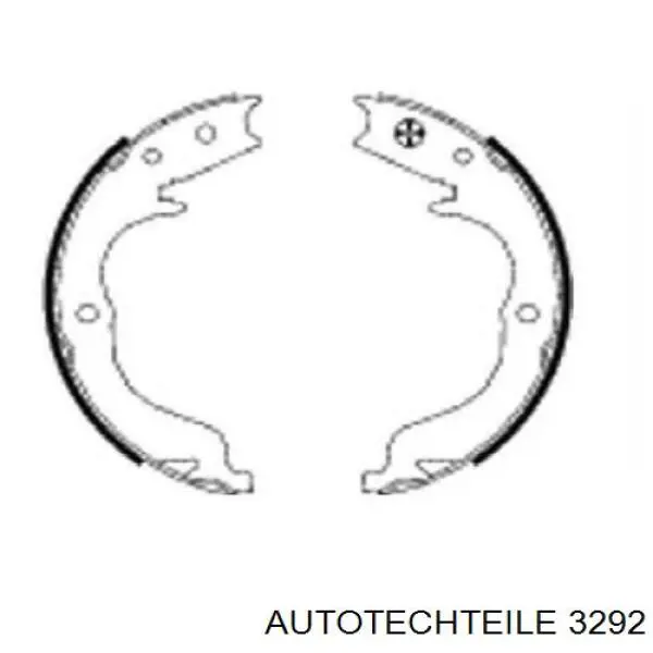 Хомут кріплення втулки стабілізатора, заднього Autotechteile 3292 ціна, від 3.10 USD