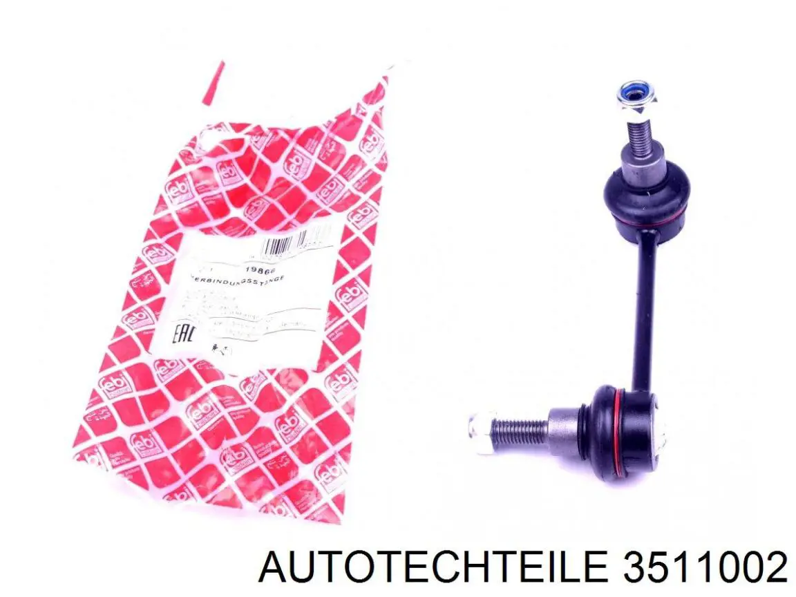 Втулка стабілізатора заднього Autotechteile 3511002 ціна, від 3.28 USD