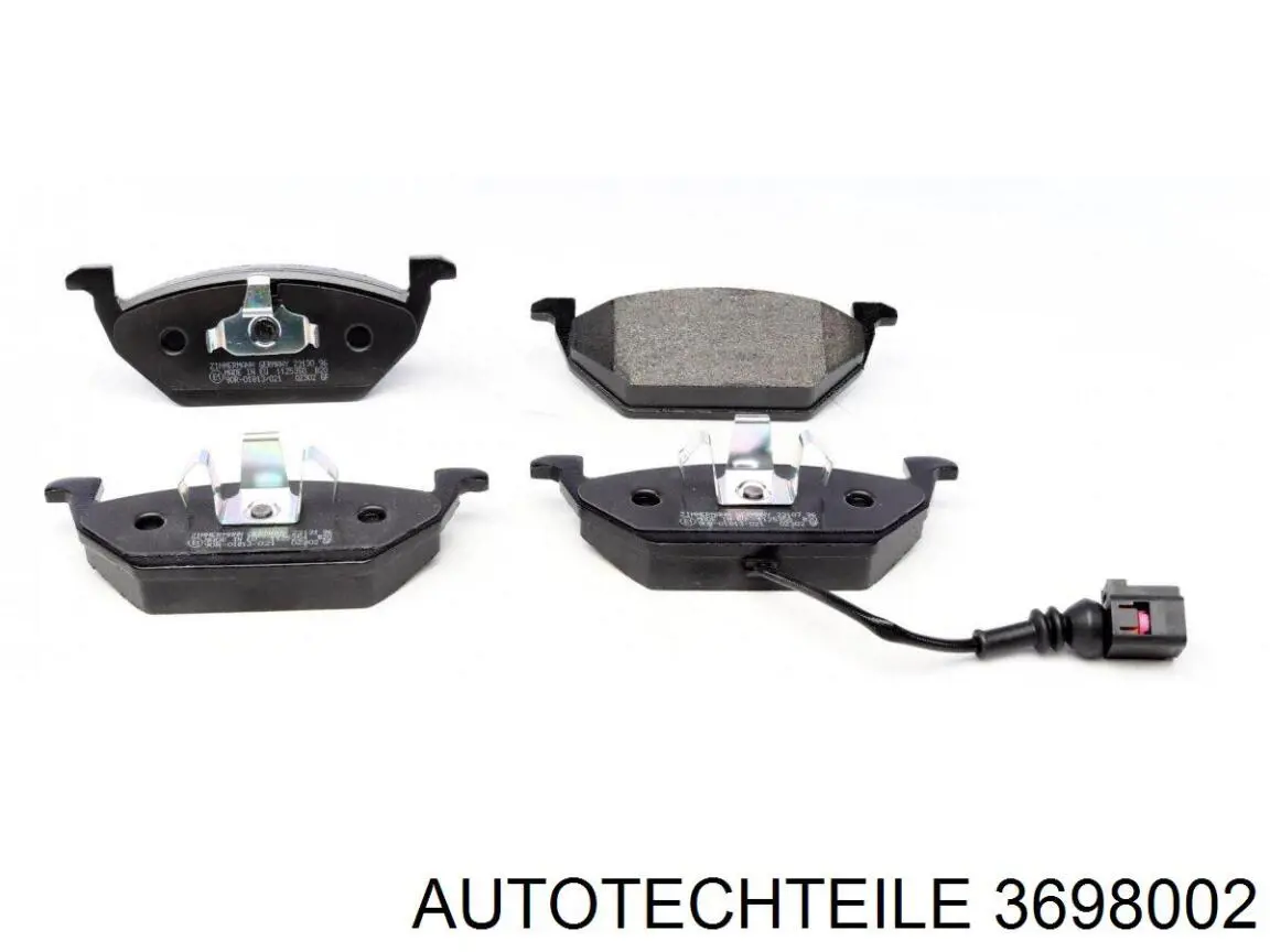 Купити 3698002 Autotechteile Колодки гальмівні передні, дискові