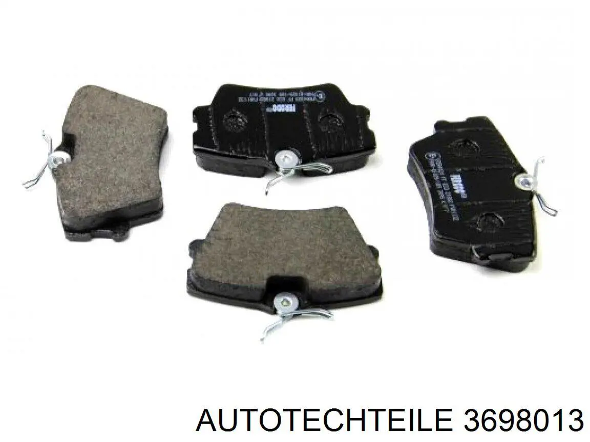 3698013 Autotechteile Колодки гальмівні задні, дискові