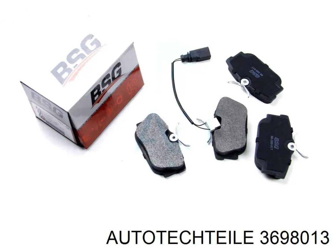 Задні гальмівні колодки Autotechteile 3698013 ціна, від 14.91 USD