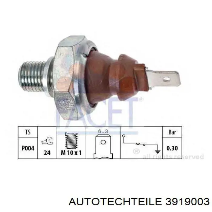 Датчик тиску масла 3919003 Autotechteile