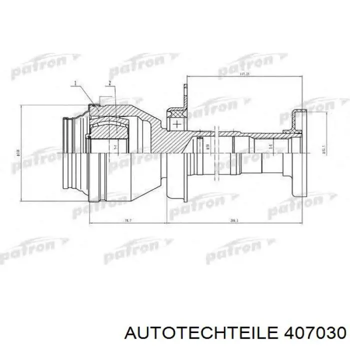 Купити 407030 Autotechteile ШРУС внутрішній правий