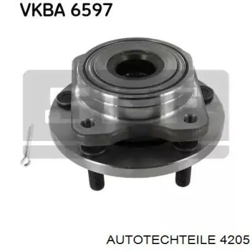 4205 Autotechteile Колодки гальмівні задні, дискові