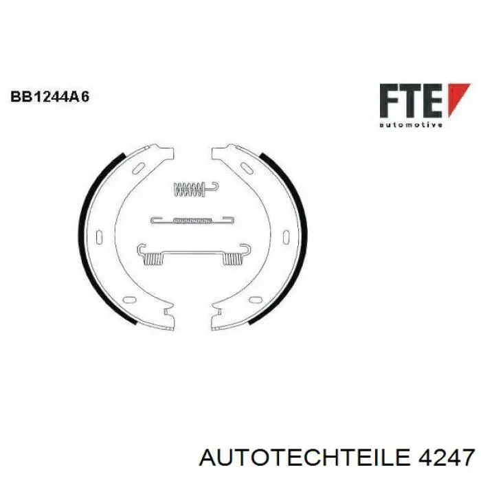 4247 Autotechteile Гальмівні колодки ручника