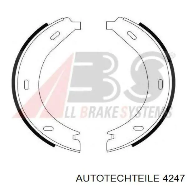 Колодки ручника / стоянкового гальма Autotechteile 4247 ціна, від 14.92 USD