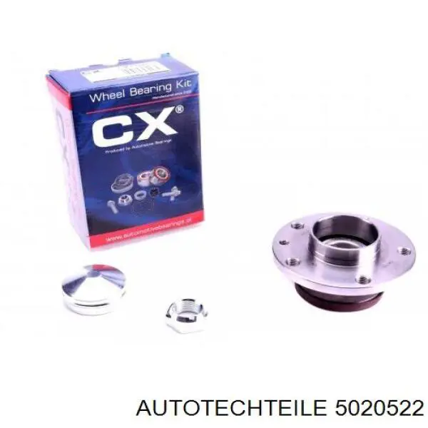 Комплект підшипник маточини передньої Autotechteile 5020522 ціна, від 15.63 USD