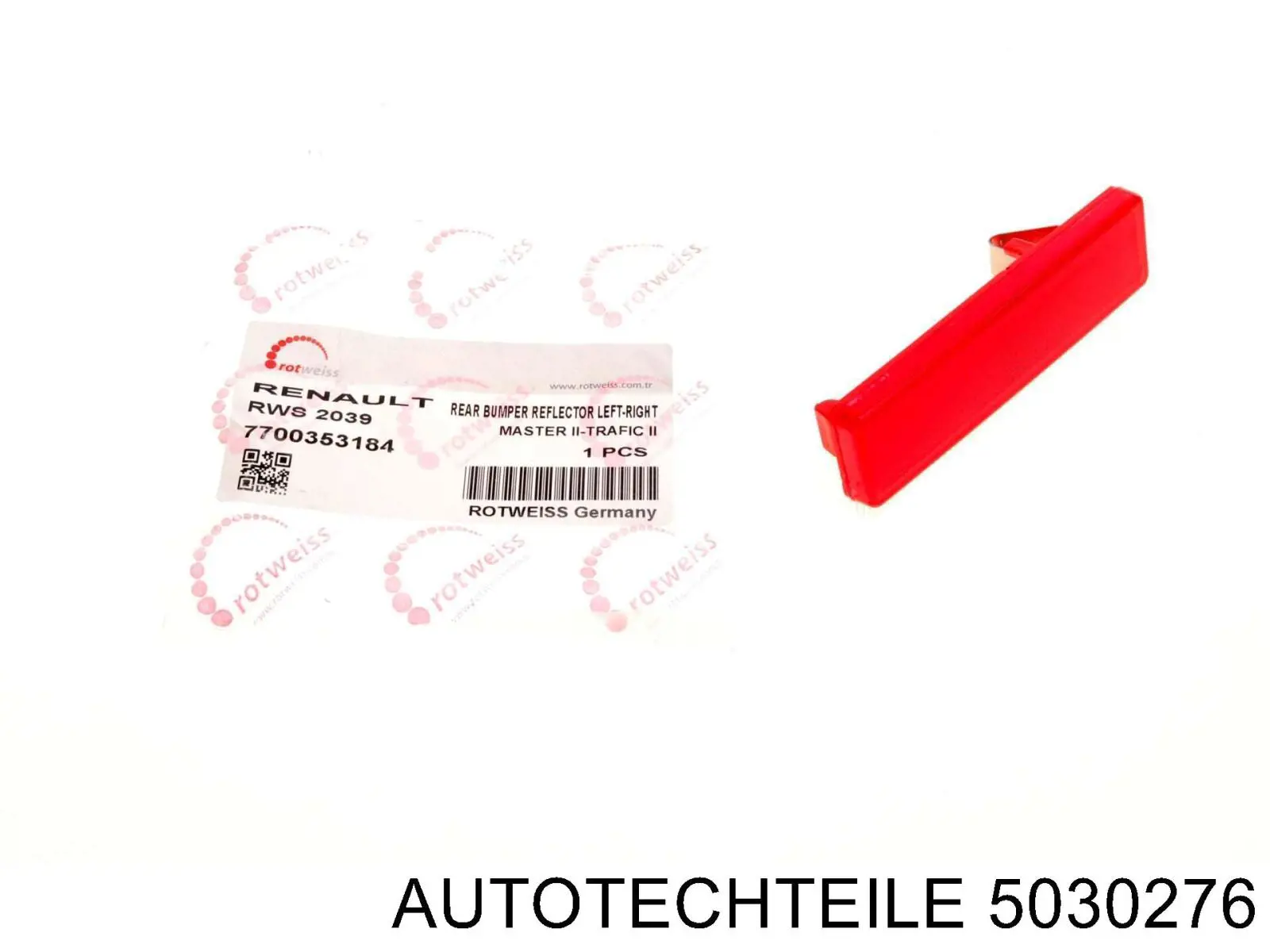 5030276 Autotechteile Відбивач бампера заднього правий