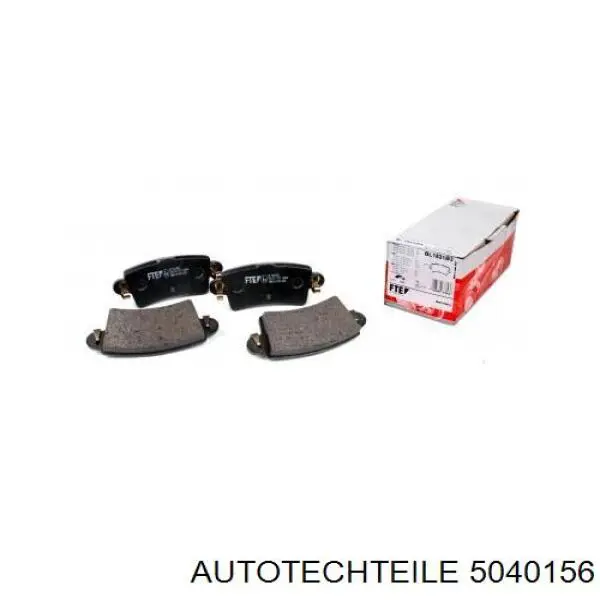 5040156 Autotechteile Колодки гальмівні задні, дискові