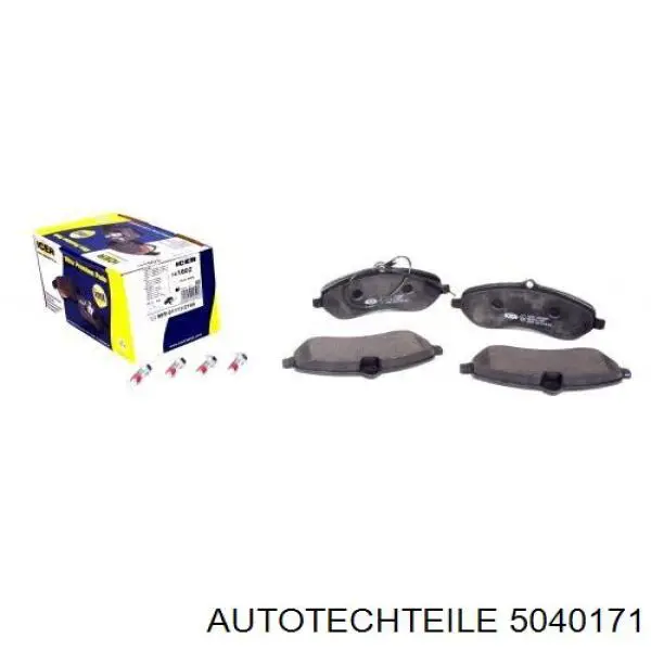 5040171 Autotechteile Колодки гальмівні задні, дискові