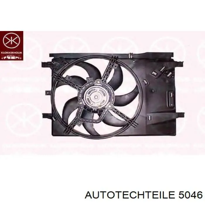 Дифузор (кожух) радіатора кондиціонера Autotechteile 1005046 ціна, від 30.18 USD