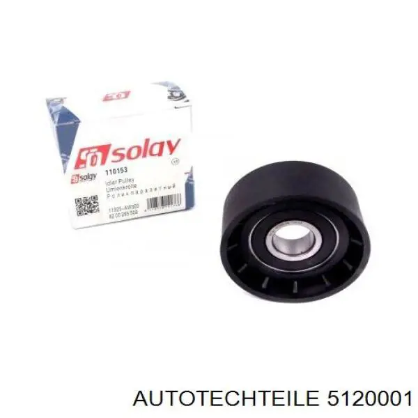 Ролик приводного ременя, паразитний Autotechteile 5120001 ціна, від 7.68 USD