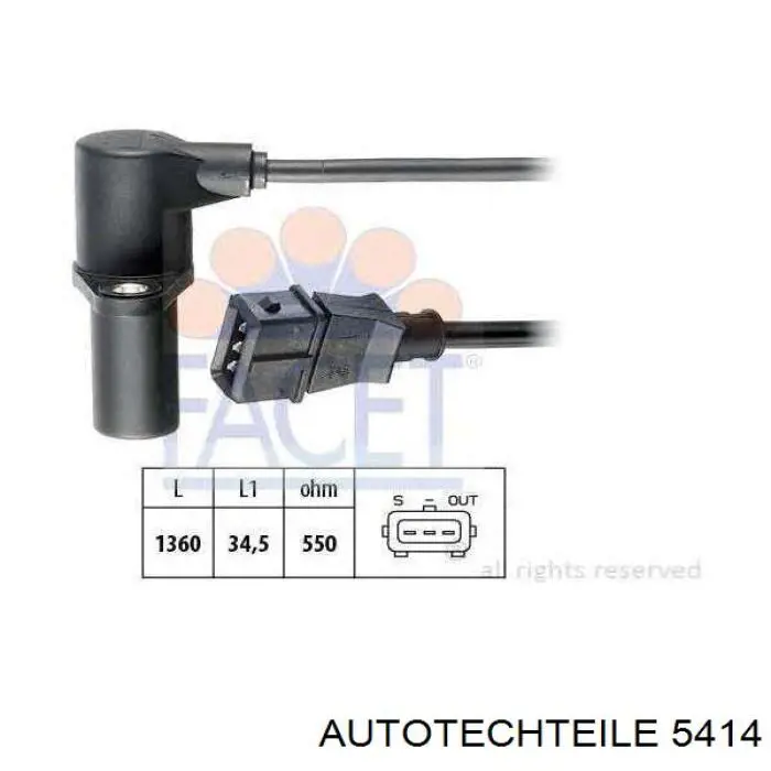 Купити 5414 Autotechteile Датчик зносу гальмівних колодок